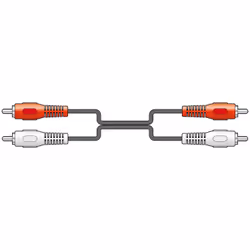 AV Link 112.052UK, 2 x RCA, Male, 2 x RCA, Male, 5 m, Black, Red, White