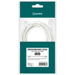 AV Link 113.512UK telephone cable 5 m White