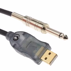 kenable 004579, 6.35mm, Male, USB, Male, 3 m, Black