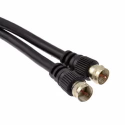 kenable 009122 coaxial cable RG-6/U 1 m 2x F Black