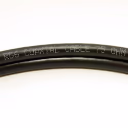 kenable 009122 coaxial cable RG-6/U 1 m 2x F Black