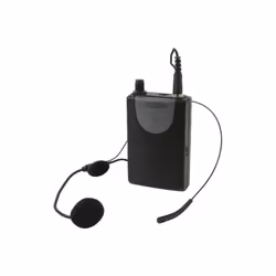 Qtx 178.895UK, Collar microphone, Wireless, 3.5 mm (1/8"), 863.8 MHz, Black, Battery