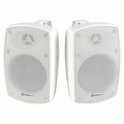 High quality IP44 weather resistant speakers with an extended low frequency driver and dome tweeter housed in an efficiently ...