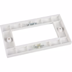 Double Dual Twin 2 Gang Wall Plate Module Frame for 4 x Clip in Modular Oulet Socket Faceplate