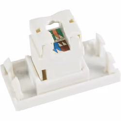 Single Cat6 Cat5 Cat5e RJ45 Patch Network Socket Port Module Cable Oulet for Wall Plate Frame Faceplate