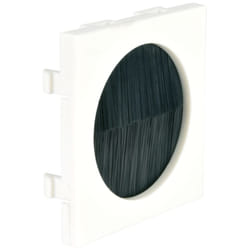 Brush Filled Aperture Module Cable Tidy (50 x 50mm) Oulet Socket for Wall Plate Frame Faceplate