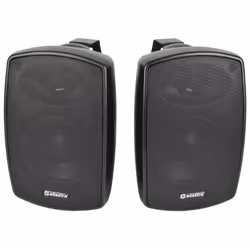 High quality IP44 weather resistant speakers with an extended low frequency driver and dome tweeter housed in an efficiently ...