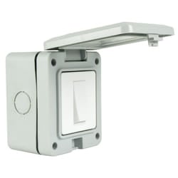 Weatherproof 1 Gang 2 Way Outdoor IP55 External Switch for Wall Light Garden
