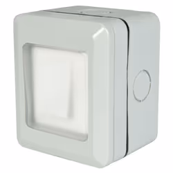 Weatherproof 1 Gang 2 Way Outdoor IP55 External Switch for Wall Light Garden