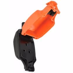IP54 Rated Weatherproof 1 Gang Outdoor Socket 13A Rewireable DIY