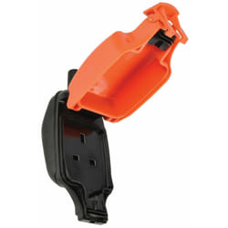 IP54 Rated Weatherproof 1 Gang Outdoor Socket 13A Rewireable DIY