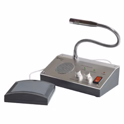 Adastra 952.828UK, Table microphone, Wired, 3.5 mm (1/8"), Grey, Table, 1.6 m