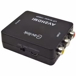 3 RCA CVBS to HDMI Full HD Upscale Video 1080P AV Composite Converter Adapter