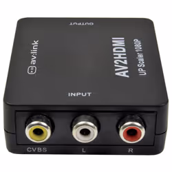 3 RCA CVBS to HDMI Full HD Upscale Video 1080P AV Composite Converter Adapter