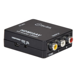 HDMI to 3 RCA VCBS Composite Full HD Upscale Video 1080P AV Converter Adapter
