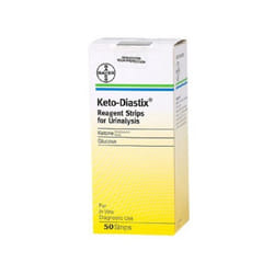 Bayer Keto Diastix Urinalysis Reagent - 50 Strips
