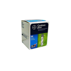 Bayer Contour PLUS Diabetic Blood Glucose Test Strips 50