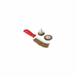 CLARKE CHT561 3PC DRILL WIRE WHEEL CUP FLAT BRUSH METAL CLEANING RUST SANDING