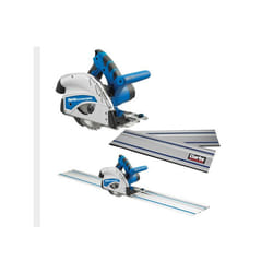 CLARKE PLUNGE TRACK SAW 1200W 160MM CIRCULAR WITH 2X GUIDE RAILS 230V CPS16