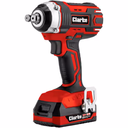 CLARKE IMPACT WRENCH 18V 1/2" LI-ION LITHIUM CORDLESS RATCHET 2 BATTERIES CCIW16