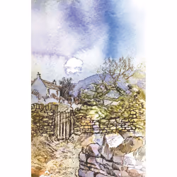 Clairefontaine Goldline 24 x 32 cm Watercolour Studio Glued Pad, 200 g, 100 Sheets