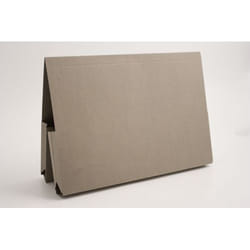Guildhall Double Pocket Legal Wallet Manilla Foolscap 315gsm Grey (Pac