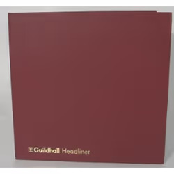 Guildhall Headliner Account Book Casebound 298x305mm 4 Debit 16 Credit