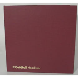 Guildhall Headliner Account Book Casebound 298x305mm 4 Debit 16 Credit