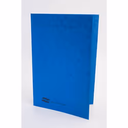 EUROPA Square Cut Folder Pressboard A4 265gsm Blue (Pack 50) - 4825Z