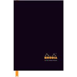 RHODIA A5 Hard Cover Casebound Business Book Ruled 192 Pages Black (Pa
