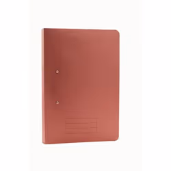 Exacompta Pocket Spring File Manilla Foolscap 285gsm Pink (Pack 25) -