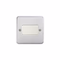 Deta 1949CHW Fan Isolator Switch TP Polished Chrome / White Insert