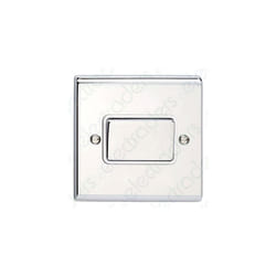 Deta SD1247CHW Fan Isolator Switch - Triple Pole (Polished Chrome / White Insert)