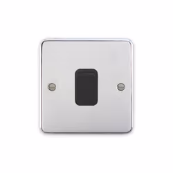 Deta 1903CHB Light Switch 1 Gang 2 Way 10 Amp Polished Chrome