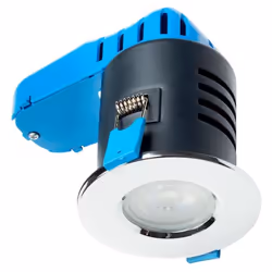 Deta L1701CH3 Fire Rated IP65 Chrome Downlight (3000K Dimmable Lamp)