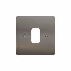 Deta G3311SC Grid Cover Plate - 1 Gang Flatplate Satin Chrome
