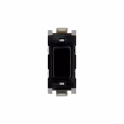 Deta G3502BK Grid Switch 10 Amp 2 Way (Black)