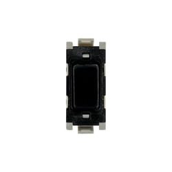 Deta G3502BK Grid Switch 10 Amp 2 Way (Black)
