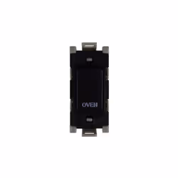 Deta G3551BK Grid Switch 20 Amp Double Pole marked 'Oven' (Black)