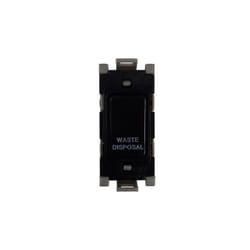 Deta Grid Switch 20 Amp Double Pole marked Waste Disposal (Black)