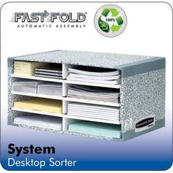 Fellowes Bankers Box System Desktop Sorter Board Grey (Pack 5) 8750