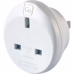 Go Travel UK-USA United States Earthed Compact Adaptor (Adapter Ref 526)