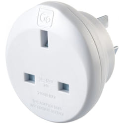 UK-AUS Australian and China Compact Earthed Adaptor (Adapter Ref 528)