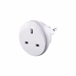 UK to Swiss Earthed Compact Travel Adaptor (Adapter Ref 534)