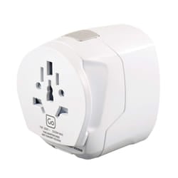 Earthed Worldwide Adaptor - Compact Universal Worldwide Adapter with Twin USB (Ref 639)
