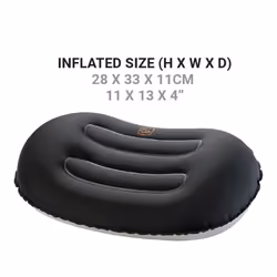 Compact Universal Pillow for Head, Neck & Back - Black - Ref 257.101