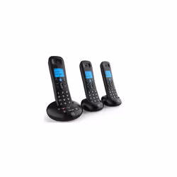 3570 Cordless Landline House Phone with Nuisance Call Blocker, Digital Answer Machine, Trio Handset Pack