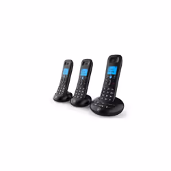 3570 Cordless Landline House Phone with Nuisance Call Blocker, Digital Answer Machine, Trio Handset Pack