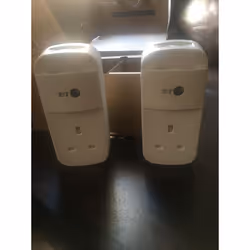 BT Mini Connector Kit - 1GB Twin Powerline Plugs 3859