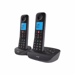British Telecom D93NWS00, DECT telephone, Wired handset, Speakerphone, 100 entries, Caller ID, Black